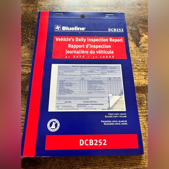 🌙 B45- 2 pack Vehicle's Daily Inspection Report - Picture 1 of 3